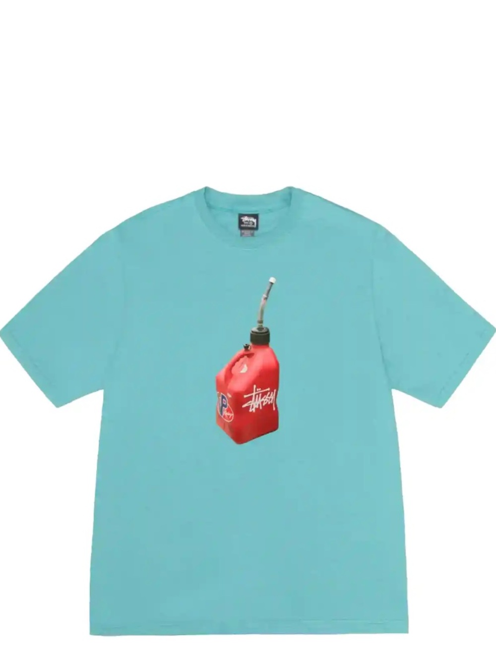 RRAE Stussy Fueled tee t-shirt size X-large in green ocean short sleeve
